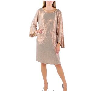 Vince Camuto Gold Sequin Dress